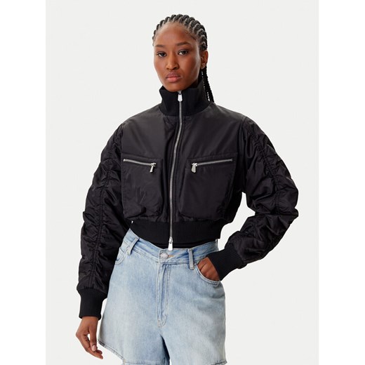PINKO Kurtka bomber 105339 A2OI Czarny Regular Fit ze sklepu MODIVO w kategorii Kurtki damskie - zdjęcie 185602907