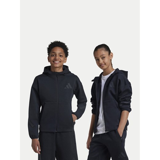 adidas Bluza Z.N.E. JF2847 Czarny Regular Fit ze sklepu MODIVO w kategorii Bluzy dziewczęce - zdjęcie 185602947