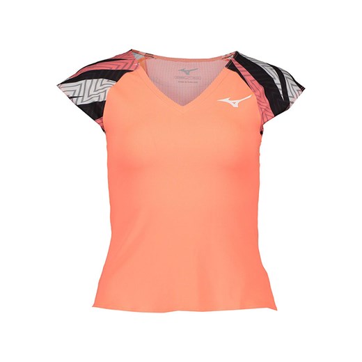 Mizuno Koszulka funkcyjna w kolorze czarno-pomarańczowym ze sklepu Limango Polska w kategorii Bluzki damskie - zdjęcie 185603879