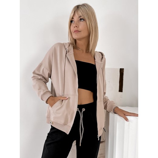 bluza rune beżowa one size ze sklepu UBRA w kategorii Bluzy damskie - zdjęcie 185604138