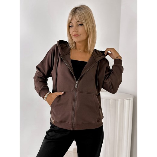 bluza rune ciemnobrązowa one size - id: prod-81426-group - marki UBRA - 185604149 bluza rune ciemnobrązowa one size ze sklepu UBRA w kategorii Bluzy damskie - zdjęcie 185604149