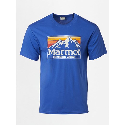 Marmot Koszulka &quot;Gradient&quot; w kolorze niebieskim ze sklepu Limango Polska w kategorii T-shirty męskie - zdjęcie 185605248