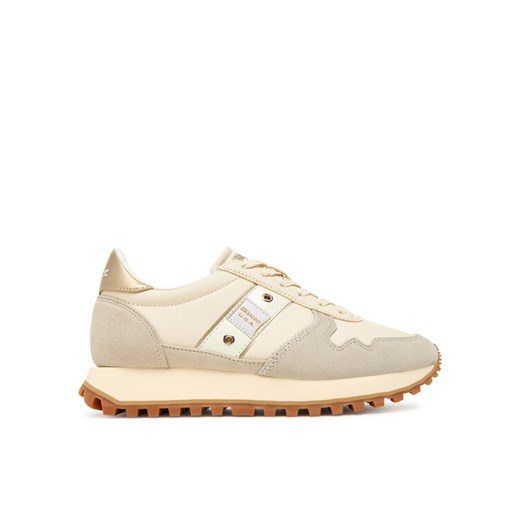 Blauer Sneakersy F5MILLEN03/LES Écru ze sklepu MODIVO w kategorii Buty sportowe damskie - zdjęcie 185606109