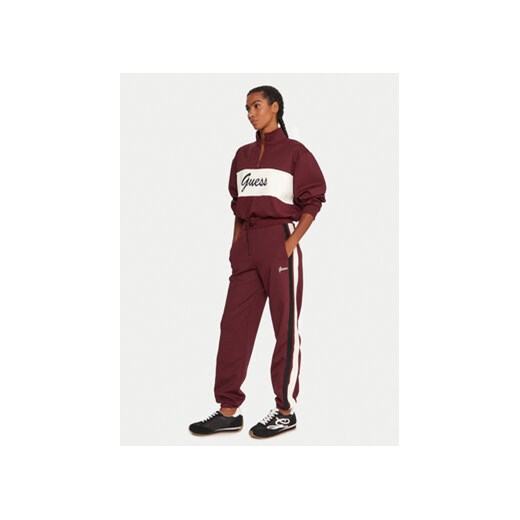 Guess Bluza V5BQ00 KCX22 Bordowy Regular Fit Guess S MODIVO