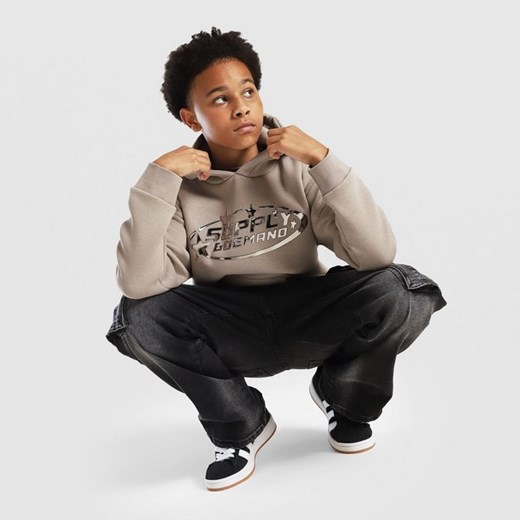 SUPPLY&amp;DEMAND BLUZA Z KAPTUREM OVAL OH HD ze sklepu JD Sports  w kategorii Bluzy chłopięce - zdjęcie 185607357