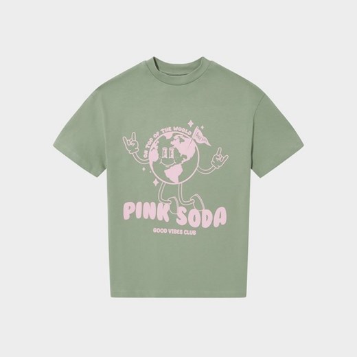 PINK&amp;SODA  T-SHIRT WORLD TEE ze sklepu JD Sports  w kategorii Bluzki dziewczęce - zdjęcie 185607375