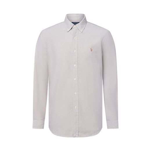 Polo Ralph Lauren Męska koszula casual Mężczyźni Modern Fit Bawełna kitt jednolity ze sklepu vangraaf w kategorii Koszule męskie - zdjęcie 185607527