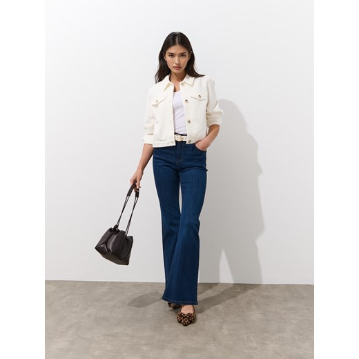 Mohito - Jeansy flare - granatowy ze sklepu Mohito w kategorii Jeansy damskie - zdjęcie 185608128