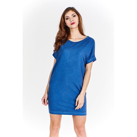 Sukienka FSU766 JEANSOWY jeans ze sklepu fokus.pl w kategorii Sukienki - zdjęcie 185614647