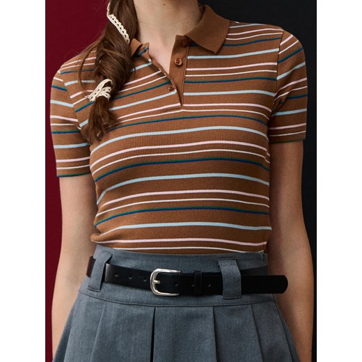 Sinsay - Rozkloszowana spódnica mini z paskiem - szary Sinsay XXL Sinsay