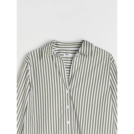 Sinsay - Koszula z kołnierzykiem w paski - wielobarwny Sinsay XS Sinsay