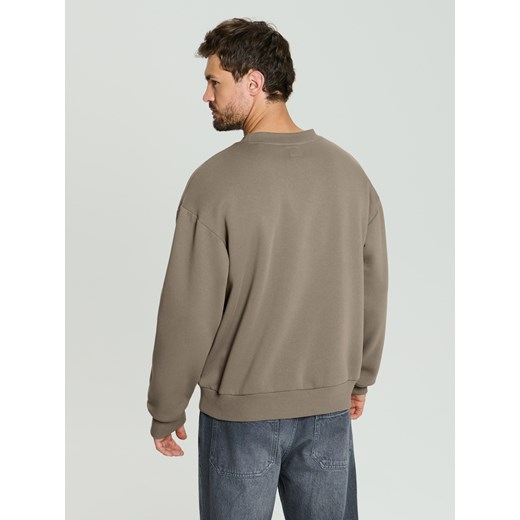 Sinsay - Bluza basic comfort fit - brązowy Sinsay XL Sinsay