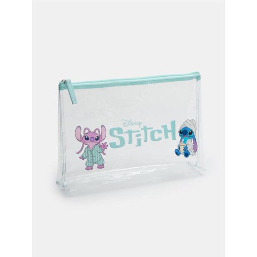 Sinsay - Zamykana kosmetyczka z nadrukiem Stitch - clear ze sklepu Sinsay w kategorii Kosmetyczki - zdjęcie 185615675