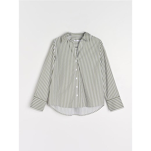 Sinsay - Koszula z kołnierzykiem w paski - wielobarwny Sinsay XS Sinsay