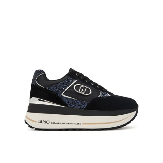 Sneakersy Liu Jo Plus 01 BF5011 PX078 Czarny ze sklepu eobuwie.pl w kategorii Buty sportowe damskie - zdjęcie 185616057