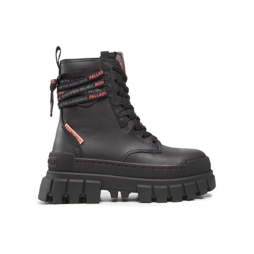 Palladium Trapery Revolt Boot Lth 97240-010-M Czarny ze sklepu MODIVO w kategorii Workery damskie - zdjęcie 185616306