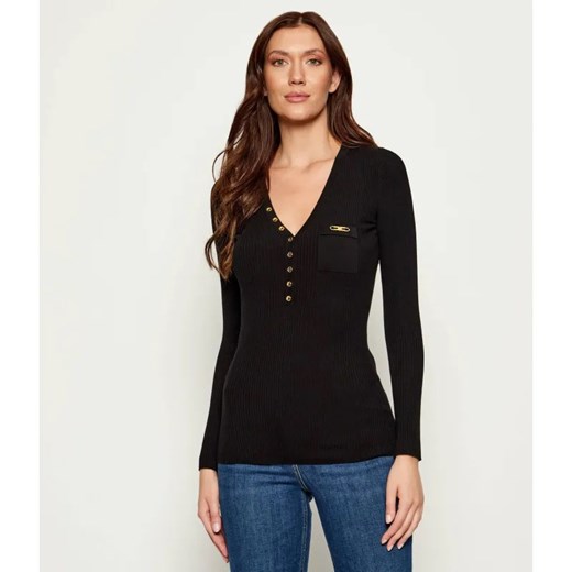 Elisabetta Franchi Sweter | Slim Fit | z dodatkiem jedwabiu ze sklepu Gomez Fashion Store w kategorii Swetry damskie - zdjęcie 185617696