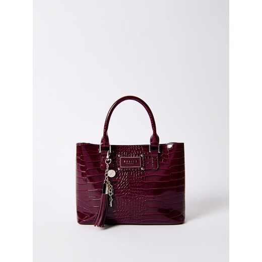 Mohito - Torebka z paskiem na ramię - bordowy ze sklepu Mohito w kategorii Torby Shopper bag - zdjęcie 185618657