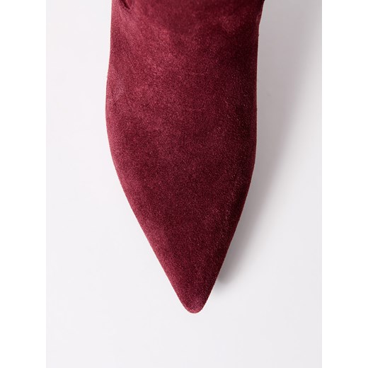 Mohito - Skórzane kozaki - kasztanowy Mohito 37 Mohito