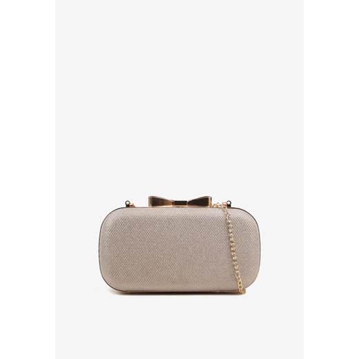 Szampańska Torebka Kopertówka na Zatrzask z Łańcuszkiem Grissana ze sklepu born2be.pl w kategorii Kopertówki - zdjęcie 185621049