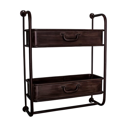 Anticline Regał ścienny w kolorze brązowym - 52 x 64 x 18 cm Anticline onesize okazja Limango Polska