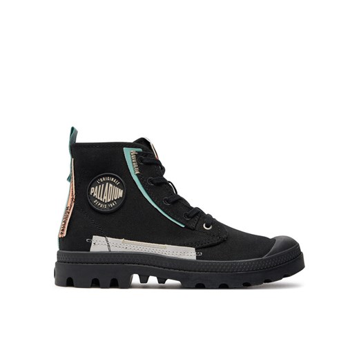 Trapery Palladium PAMPA UNDERLAYER 99183-008-M Czarny ze sklepu eobuwie.pl w kategorii Workery damskie - zdjęcie 185621539