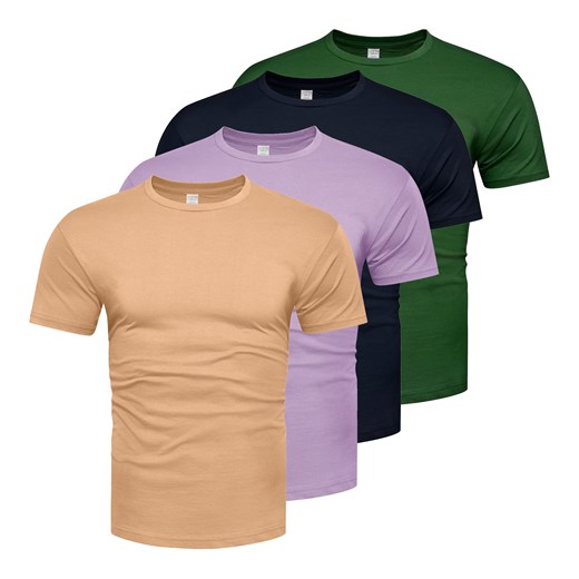 T-shirt męski premium komplet zestaw 4sztuki Recea ze sklepu Recea.pl w kategorii T-shirty męskie - zdjęcie 185621885