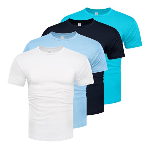 Koszulka męska komplet 4sztuki kolory Recea ze sklepu Recea.pl w kategorii T-shirty męskie - zdjęcie 185621896