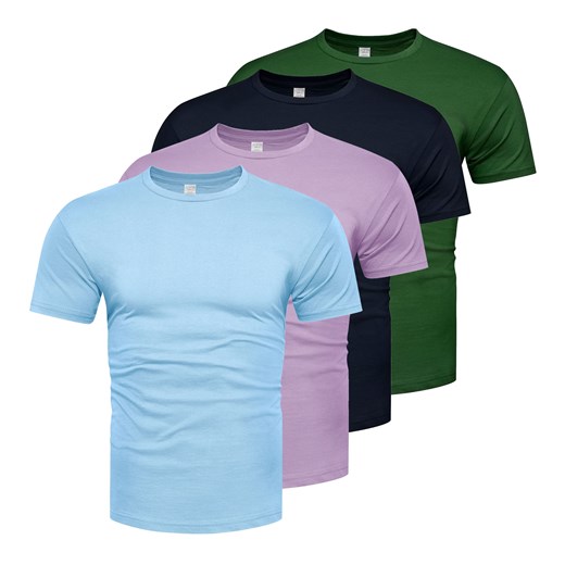 Koszulka męska komplet 4sztuki kolory Recea ze sklepu Recea.pl w kategorii T-shirty męskie - zdjęcie 185621907