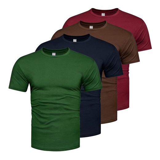 Koszulka męska komplet 4sztuki kolory Recea ze sklepu Recea.pl w kategorii T-shirty męskie - zdjęcie 185621908