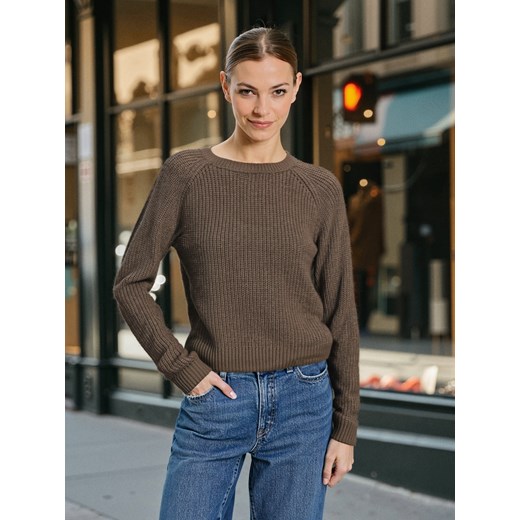 Sinsay - Basic sweter z długimi rękawami - brązowy Sinsay XS Sinsay