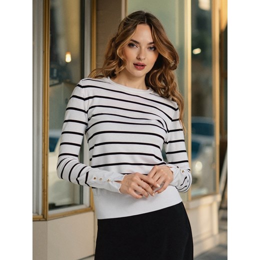 Sinsay - Sweter z ozdobnymi guzikami - wielobarwny Sinsay XL Sinsay