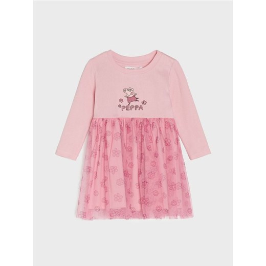 Sinsay - Sukienka z tiulowym dołem Peppa Pig - różowy ze sklepu Sinsay w kategorii Sukienki niemowlęce - zdjęcie 185625167