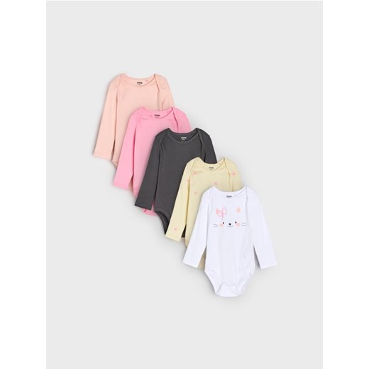 Sinsay - Body 5 pack - biały ze sklepu Sinsay w kategorii Body niemowlęce - zdjęcie 185625236