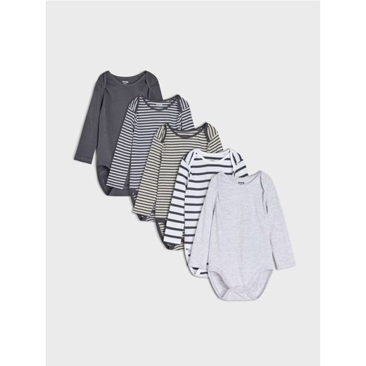 Sinsay - Body 5 pack - biały ze sklepu Sinsay w kategorii Body niemowlęce - zdjęcie 185625255