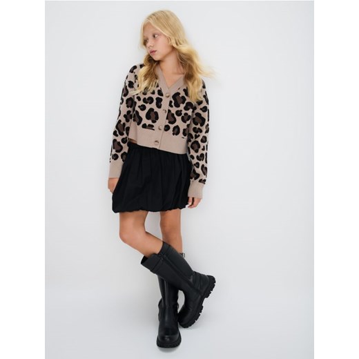 Sinsay - Sweter we wzór zwierzęcy z wiskozy - wielobarwny - id: 929ET-MLC - marki Sinsay - 185626335 Sinsay - Sweter we wzór zwierzęcy z wiskozy - wielobarwny ze sklepu Sinsay w kategorii Swetry dziewczęce - zdjęcie 185626335