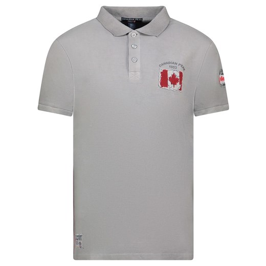 Canadian Peak Koszulka polo &quot;Kotzeak&quot; w kolorze szarym ze sklepu Limango Polska w kategorii T-shirty męskie - zdjęcie 185626385