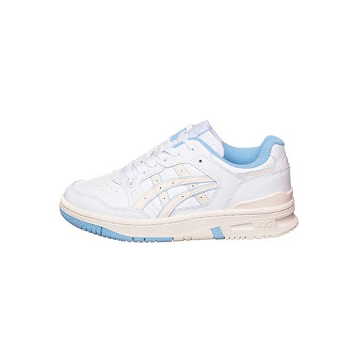 asics Skórzane sneakersy w kolorze biało-błękitno-kremowym ze sklepu Limango Polska w kategorii Buty sportowe męskie - zdjęcie 185626408