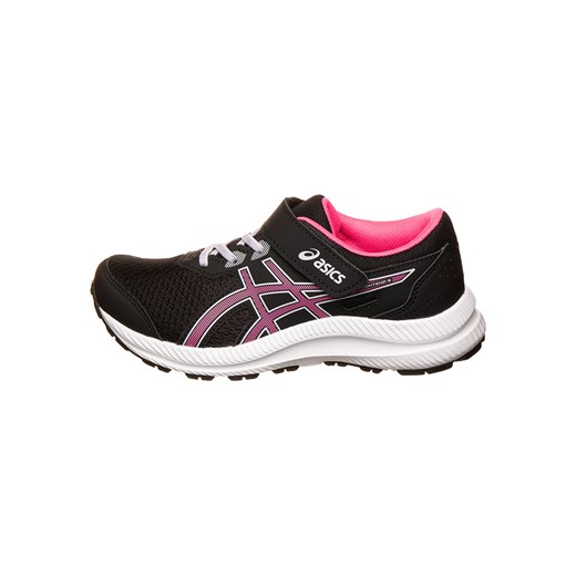 asics Buty "CONTEND 8 PS" w kolorze czarno-różowym do biegania 33 okazyjna cena Limango Polska