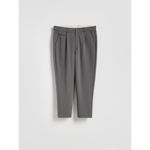 Reserved - Spodnie chino regular fit - jasnoszary ze sklepu Reserved w kategorii Spodnie męskie - zdjęcie 185626947