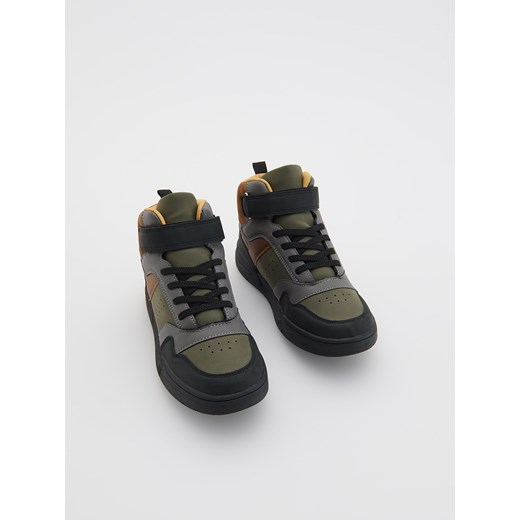 Reserved - Sportowe sneakersy - zielony Reserved 32 Reserved