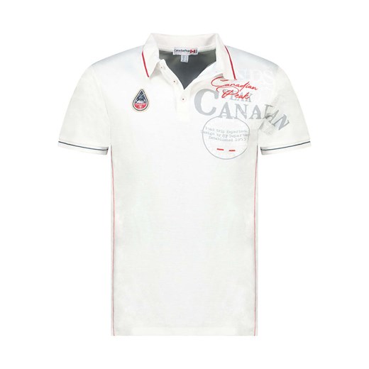 Canadian Peak Koszulka polo &quot;Kadventureak&quot; w kolorze białym ze sklepu Limango Polska w kategorii T-shirty męskie - zdjęcie 185627039