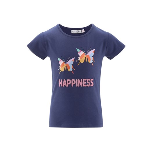 happy girls by Eisend Koszulka w kolorze granatowym ze sklepu Limango Polska w kategorii Bluzki dziewczęce - zdjęcie 185627098