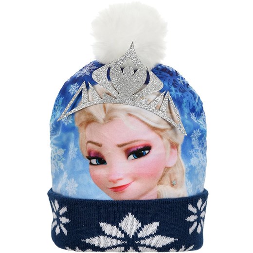 Disney Frozen Czapka &quot;Kraina Lodu&quot; w kolorze niebiesko-granatowym ze sklepu Limango Polska w kategorii Czapki dziecięce - zdjęcie 185627205