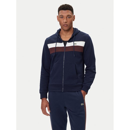 Lacoste Bluza SH5913 Granatowy Regular Fit ze sklepu MODIVO w kategorii Bluzy męskie - zdjęcie 185627375
