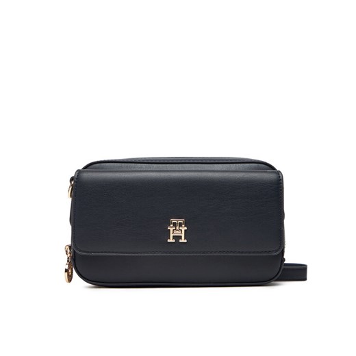 Torebka Tommy Hilfiger Th Icon AW0AW17680 Granatowy ze sklepu eobuwie.pl w kategorii Listonoszki - zdjęcie 185630307