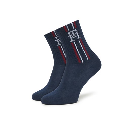 Zestaw 3 par wysokich skarpet dziecięcych Tommy Hilfiger 701236331 Granatowy Tommy Hilfiger 35_38 eobuwie.pl