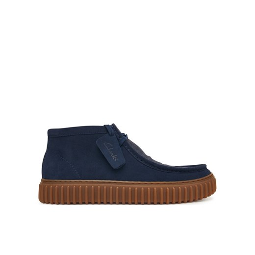 Clarks Trzewiki Torhill Hi 26183427 Granatowy ze sklepu MODIVO w kategorii Buty zimowe męskie - zdjęcie 185630858