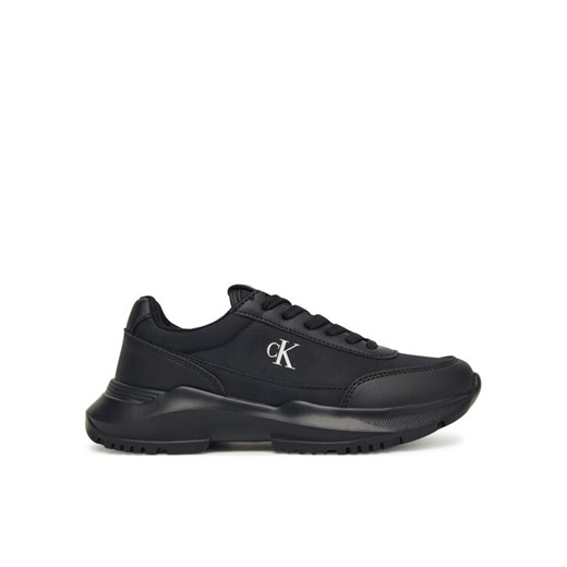 Calvin Klein Sneakersy Low Cut Lace Up Sneaker V3A9-83105-1695 D Czarny ze sklepu MODIVO w kategorii Buty sportowe dziecięce - zdjęcie 185630889