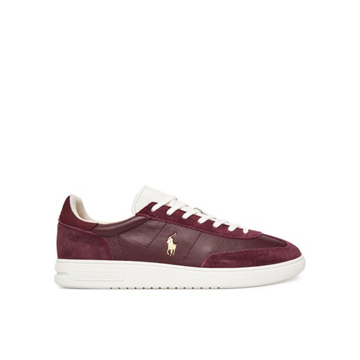 Sneakersy Polo Ralph Lauren 809973701004 Bordowy ze sklepu eobuwie.pl w kategorii Buty sportowe męskie - zdjęcie 185631798